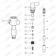 9663429280 Iniettore Ford Fusion Fiesta 1.4 TDCI Mazda 2 Toyota Aygo 1.4 Citroen