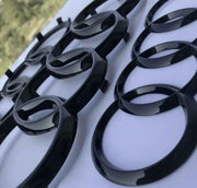 Emblema Audi Nero Lucido Anteriore Posteriore A1 A3 A4 A5 A6 A7 A8 Q2 Q3 Q4 Q5