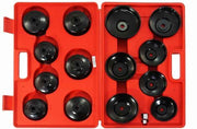 Set Chiave a Tazza Per Filtro Olio Professionale Per Officina 15 Pezzi