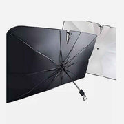 PARASOLE OMBRELLO VETRO ANTERIORE AUTO PARABREZZA PIEGHEVOLE 125X65CM AS