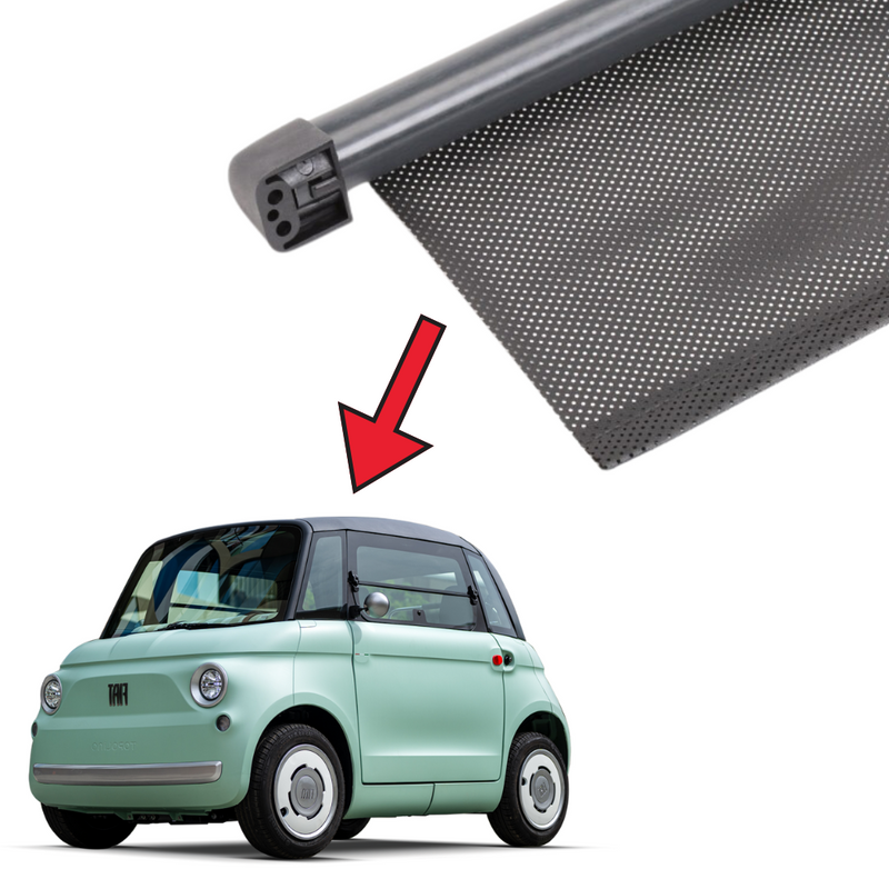 Kit Tenda Parasole Scorrevole Per Fiat topolino AMI Tenda Inclusa -Nera Raggi UV
