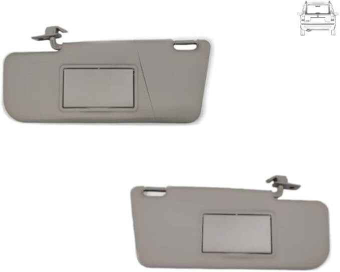 PANTINA ALETTA PARASOLE COPPIA DX E SX FIAT PANDA DAL 2003 CON SPECCHIO E TASCA