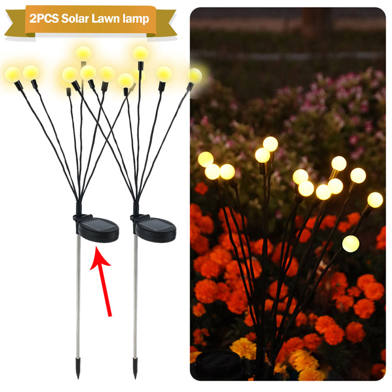 Luci da giardino a LED solari a forma di lucciola