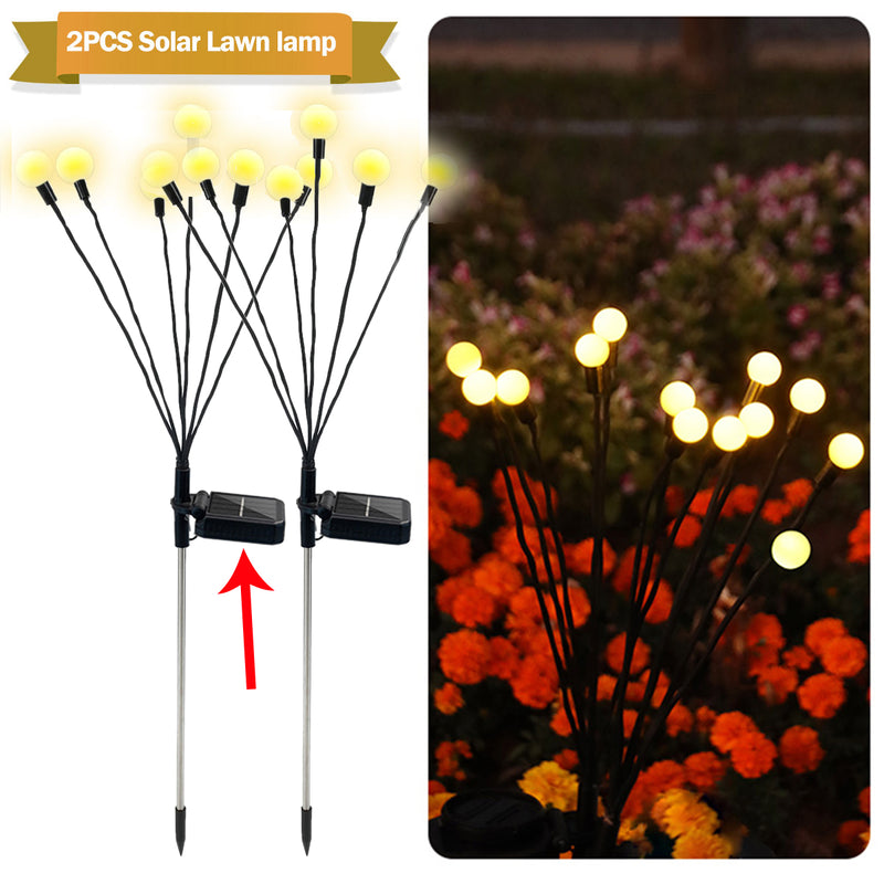 Luci da giardino a LED solari a forma di lucciola