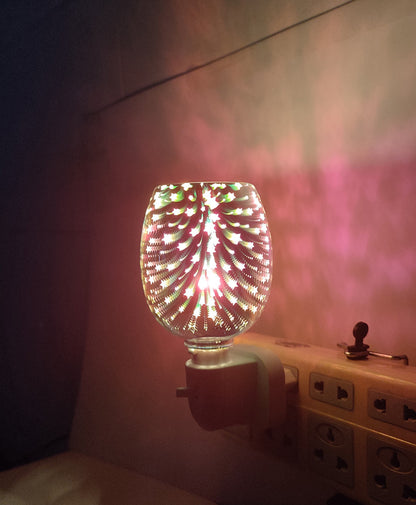 3D Glass Aromatherapy Wax Melting Lamp Small Night Lamp