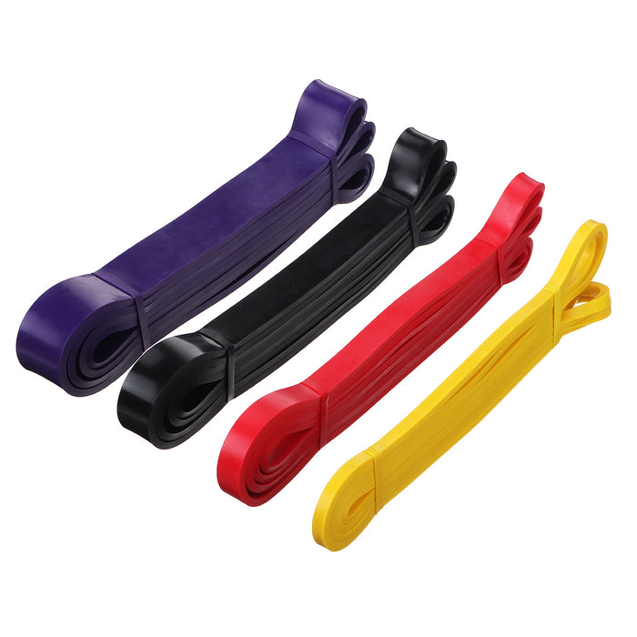 4Pcs 8-85Lb 2080X4.5Mm Resistance Bands Set Heavy Duty Exercise Elastic Band Workout Ruber Loop Power Pilates Gym Fitness Equipment Training Expander Tube Bands Strength with Yoga Bag