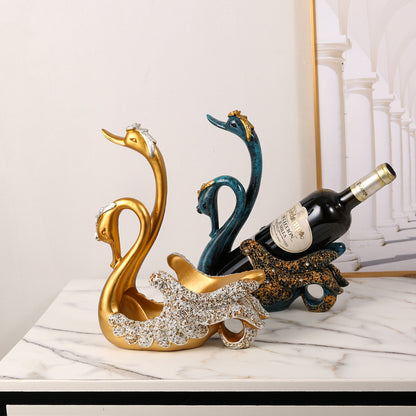 Light Luxury Swan Wine Rack High-End Creative Handicraft Ornaments