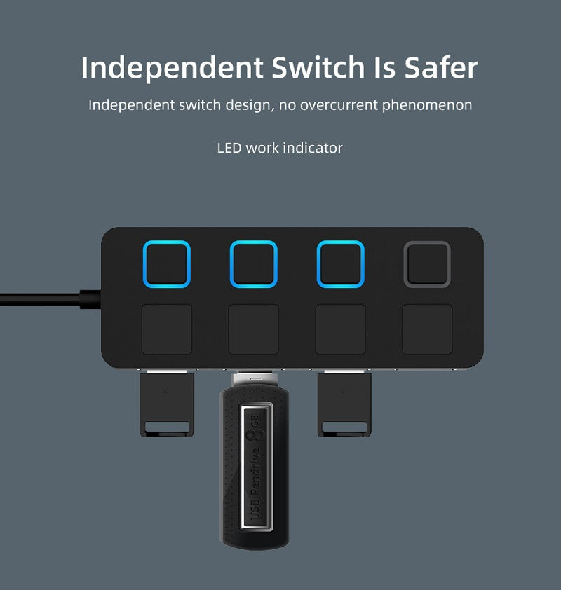 HUB Hub Multi-Usb Splitter 4-Port Extender