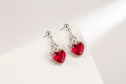 Heart-Shaped Ruby Jewelry Suit