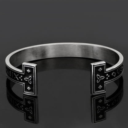 New Titanium Steel Personality Digital Text Bracelet