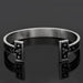 New Titanium Steel Personality Digital Text Bracelet