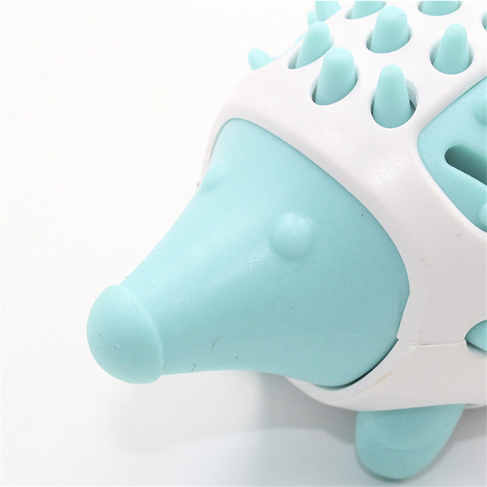 Phedgehog Shape Dog Toy Leaking Food Toys for Small Large Dogs Cat Chewing Toys Pet Tooth Cleaning Indestructible Puppy Toys Ball Molar Tooth Cleaning Stick