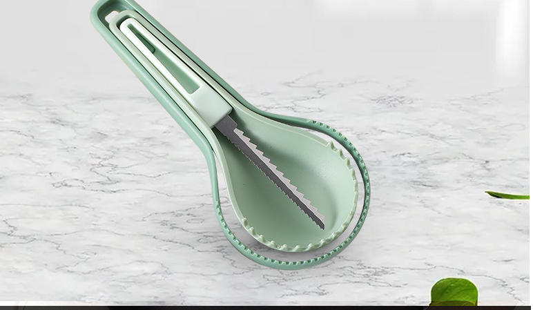 Fruit Digger Foldable Three-Piece Melon and Fruit Separator Pumpkin Carver to Take the Meat Platter Tool Fruit Digger