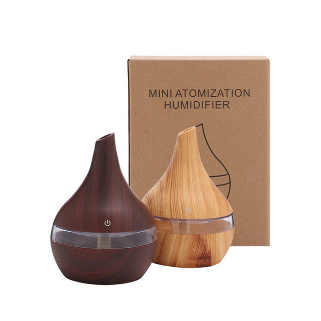 Wood Grain Tip Humidifier Air Purifier