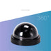 Black Plastic Smart Indoor Outdoor Dummy Home Dome Fake CCTV Security Camera with Flashing Red LED Light