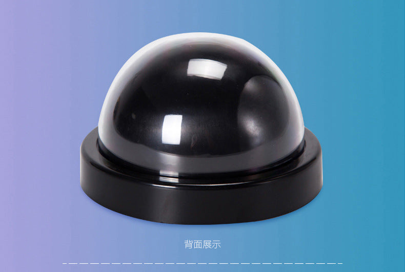 Black Plastic Smart Indoor Outdoor Dummy Home Dome Fake CCTV Security Camera with Flashing Red LED Light
