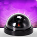Black Plastic Smart Indoor Outdoor Dummy Home Dome Fake CCTV Security Camera with Flashing Red LED Light