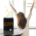 Bluetooth Speaker LED Alarm Clock Mirror Wireless Subwoofer Acoustics for Home