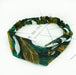 Women Retro Style Hairband Floral Print Headband Cross