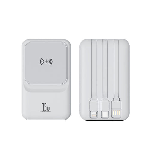 Magnetic Wireless Charger Power Bank with Cable Super Fast Charge Mobile Power 10000 MA