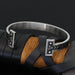 New Titanium Steel Personality Digital Text Bracelet