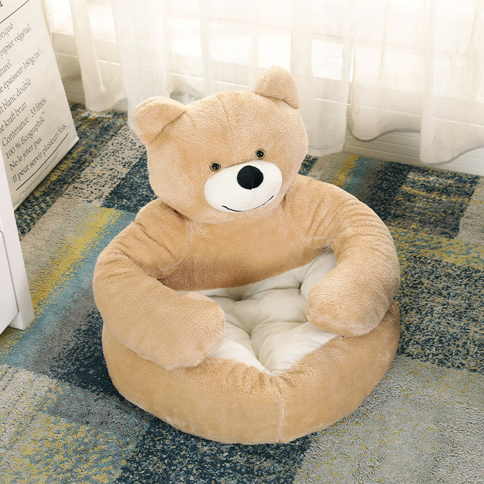 Detachable and Washable Hug Bear Pet Nest round Shape Keeps Warm and Comfortable