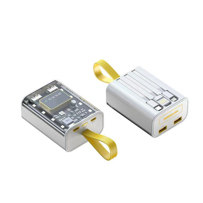 Intelligent Digital Display Transparent Model Rechargeable Battery with Its Own Line