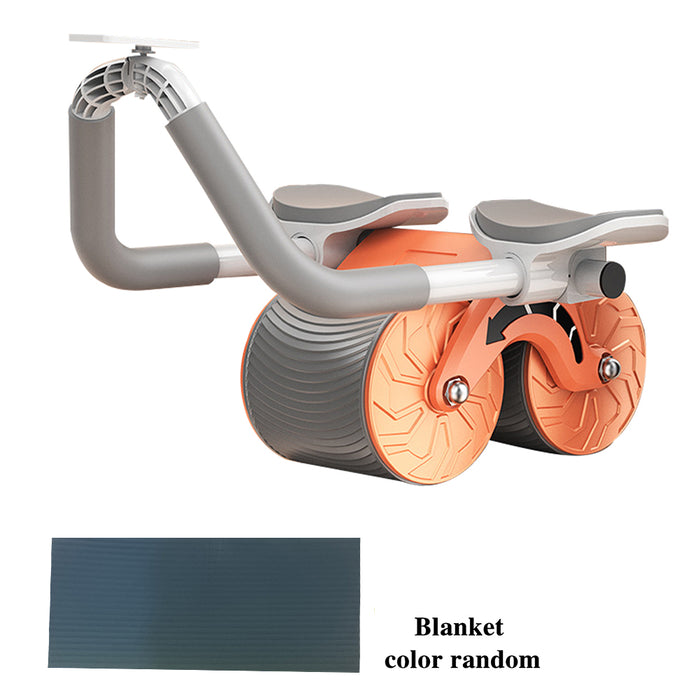 Male and Female Household 2 in 1 Exercise Belly Wheel Indoor Fitness Sports