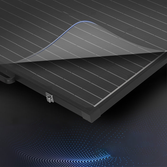 [US Direct] ATEM POWER VASPFOLD-FLES-2R-AP 160W Portable Monocrystalline without Glass Solar Panel Equipped with 20A MPPT Controller Suitable for RV Camping