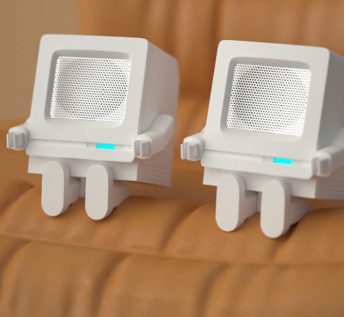 Retro Robot Speaker USB Charging Bluetooth