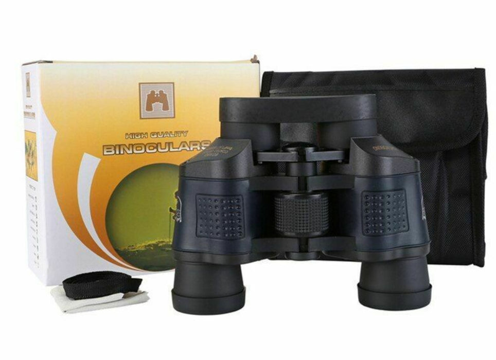 Binoculars 60X60 Powerful Telescope 160000M High Definition for Camping Hiking Full Optical Glass Low Light Night Vision