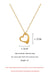 Simple Bracelet Love Heart Furnace Real Gold Cold Necklace Female Ins