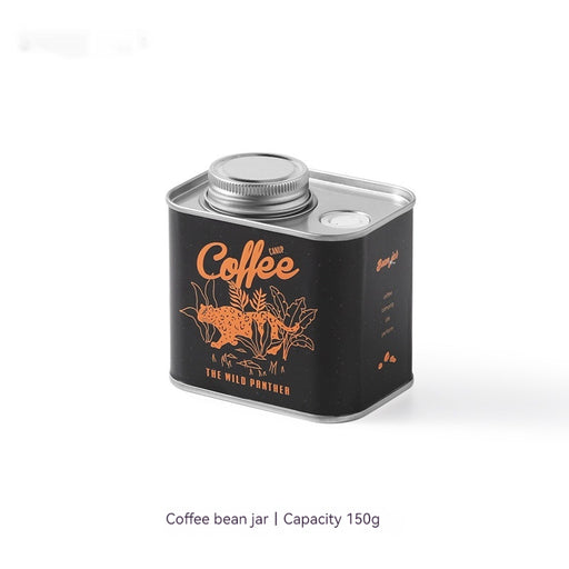 Coffee Bean Sealed Cans Outdoor Camping Tinplate Box Food Grade Packaging Storage Fresh-Keeping Breathing Iron Cans