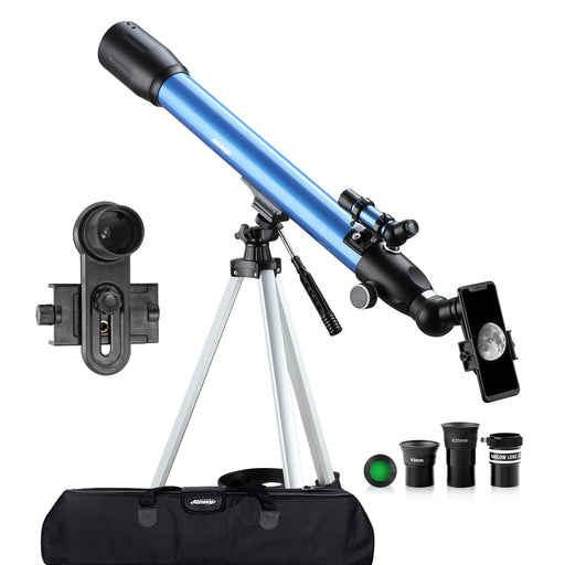 [US Direct] AOMEKIE 234X Telescopes 60Mm Astronomical Telescope Set for Kids Adults Astronomy Beginners AO2011
