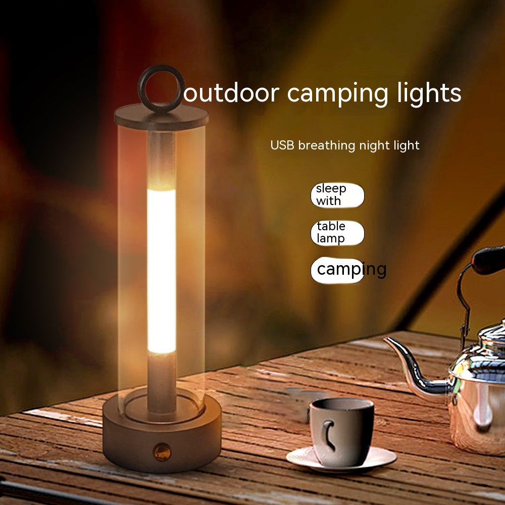 Simple Outdoor Camping Lantern USB Charging Suspension