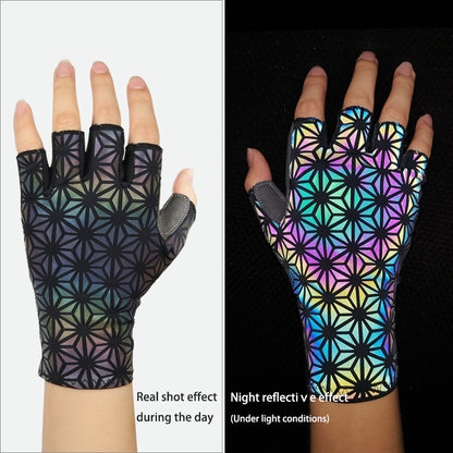 Colorful Color Changing Cycling Gloves Non-Slip