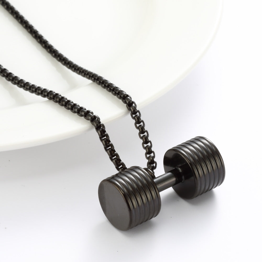 Multi-Piece Dumbbell Pendant Necklace Key Body