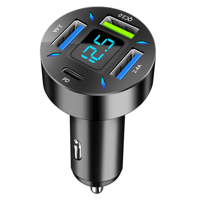 Quick Universal Transfer Plug Multi-Function Car Charger USB4 Port