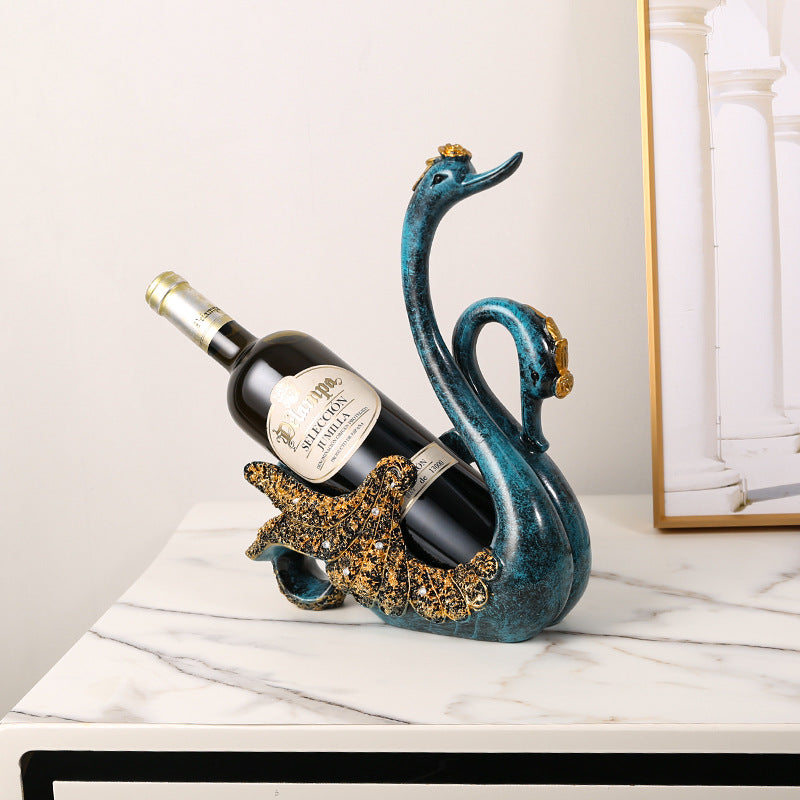 Light Luxury Swan Wine Rack High-End Creative Handicraft Ornaments