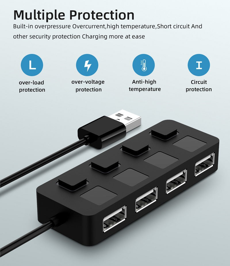 HUB Hub Multi-Usb Splitter 4-Port Extender