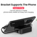 4 in 1 Retractable USB Cable Creative Macaron Type C Micro Cable for I Phone with Phone Stand Charging Data Cable Line Storage Box