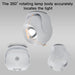 Adjustable Angle Human Sensing Light, Wireless Sunset Light, Indoor Spotlight, Corridor, Living Room Wall Light, Rechargeable and Installed Dry Battery