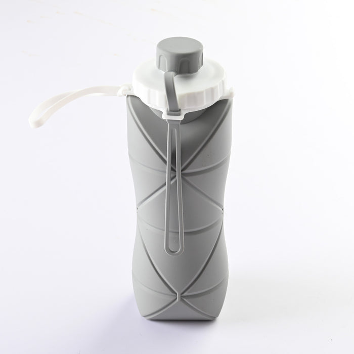 600Ml Folding Silicone Water Bottle Sports Water Bottle Outdoor Travel Portable Water Cup Running Riding Camping Hiking Kettle