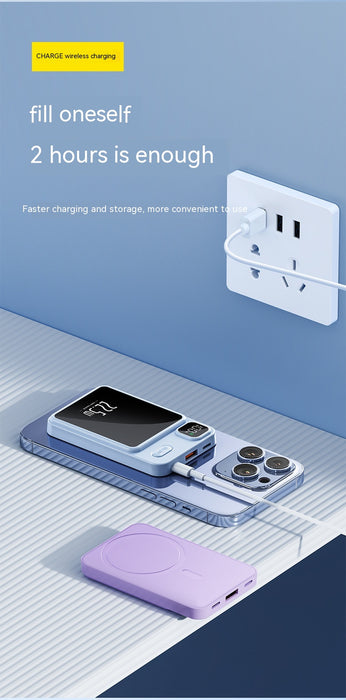 Magnetic Power Bank 20000 MA Large Capacity Fast Charging Mobile Power Gift
