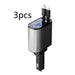 Metal Car Charger 100W Super Fast Charging Car Cigarette Lighter USB and TYPE-C Adapter
