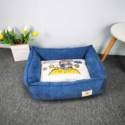 Fabric Craft Printing Square Warm Pet Bed