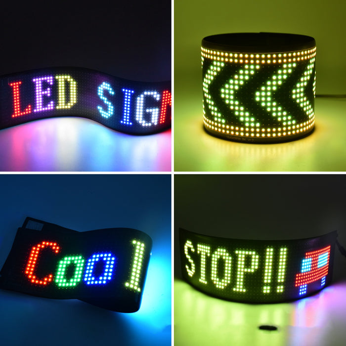 Programmable Car LED Sign LED Full-Color Advertising Screen Ultra-Thin Display Screen Custom Text Pattern Animation Display Car