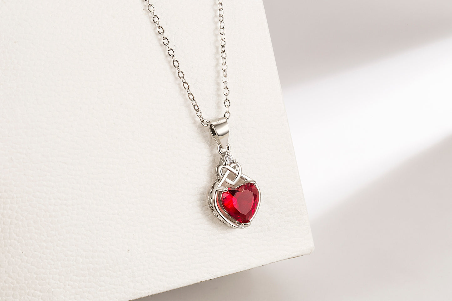 Heart-Shaped Ruby Jewelry Suit