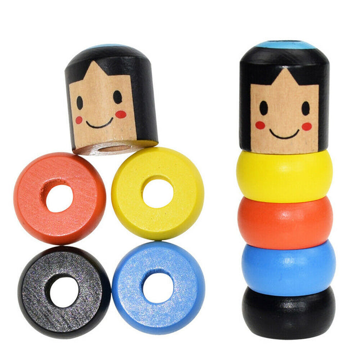 Immortal Daruma Unbreakable Wooden Man Magic Toy Magic Tricks Close up Stage Magic Props Comedy Mentalism Toy Accessory