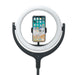12" Dimmable Desktop Selfie LED Ring Light Stand Phone Holder Makeup Live Vedio